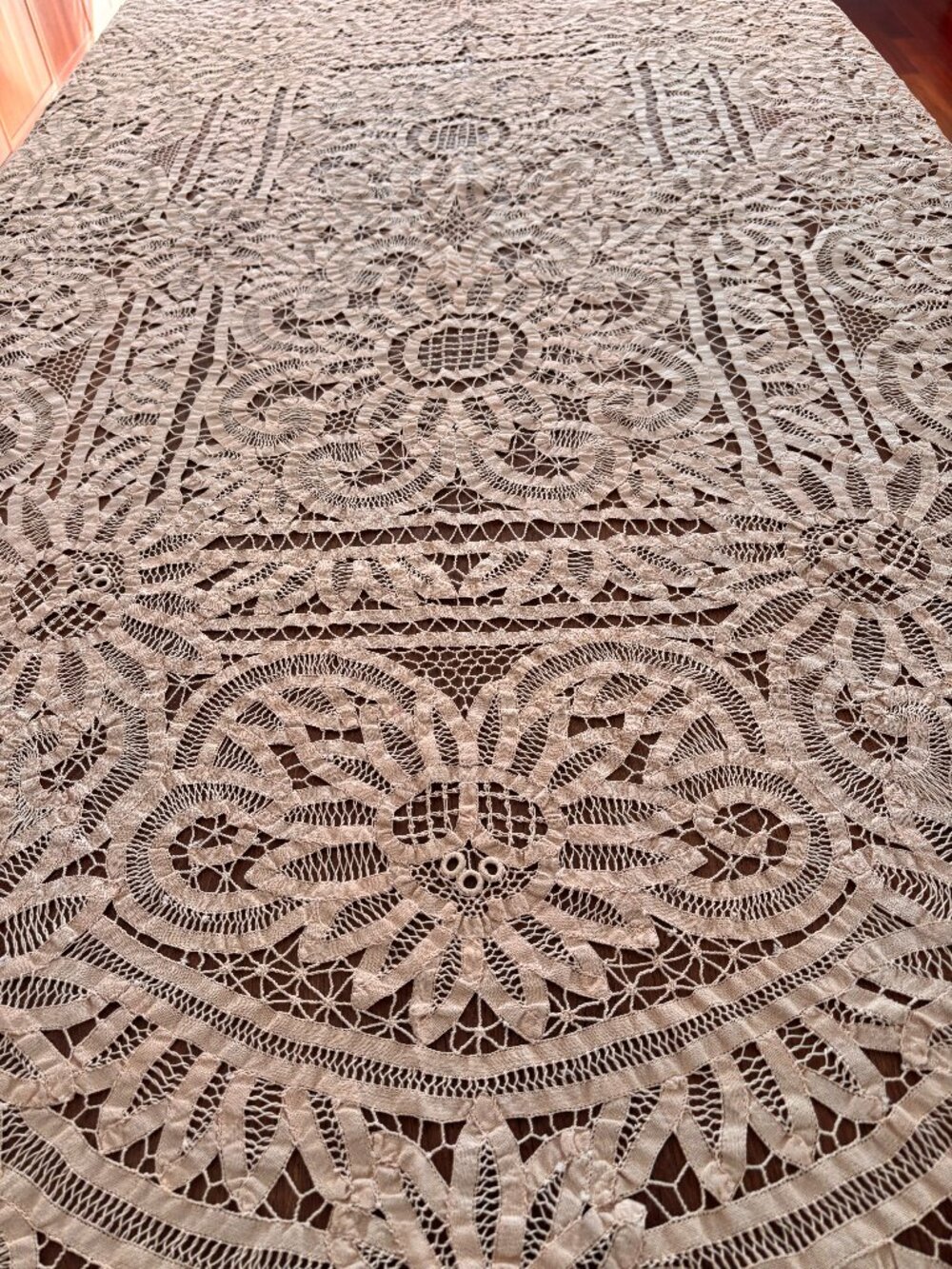 Vintage Embroidered Elegance Tablecloth